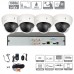 Kit DAHUA 4 dômes à bulle surveillance full hd vision infrarouge 30m  